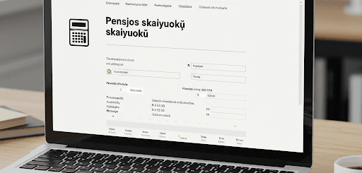 Pensijos skaičiuoklė: Jūsų ateities finansinio saugumo įrankis