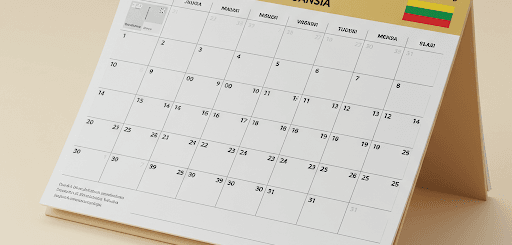 Darbo laiko kalendorius 2025: ką svarbu žinoti kiekvienam dirbančiajam?