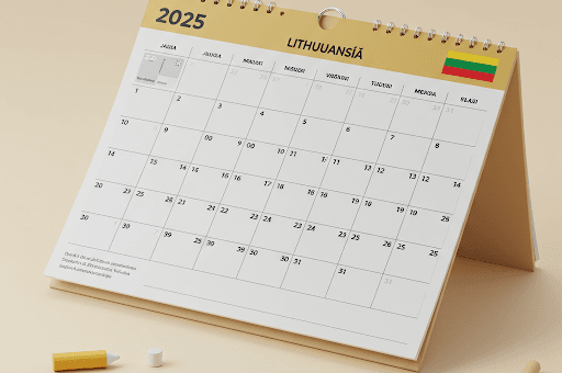Darbo laiko kalendorius 2025: ką svarbu žinoti kiekvienam dirbančiajam?