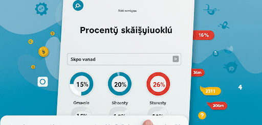 Procentų skaičiuoklė: viskas, ką reikia žinoti
