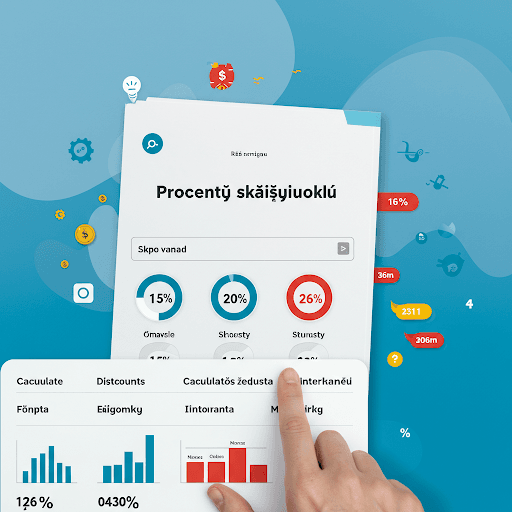 Procentų skaičiuoklė: viskas, ką reikia žinoti
