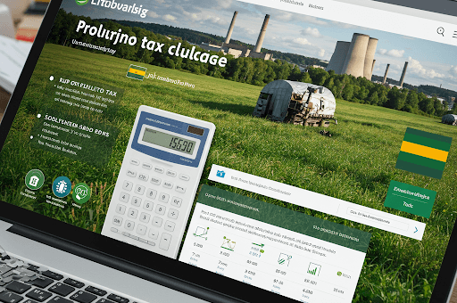 Taršos mokesčio skaičiuoklė: viskas, ką reikia žinoti