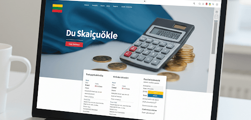 DU skaičiuoklė: viskas, ką reikia žinoti apie darbo užmokesčio apskaičiavimą Lietuvoje