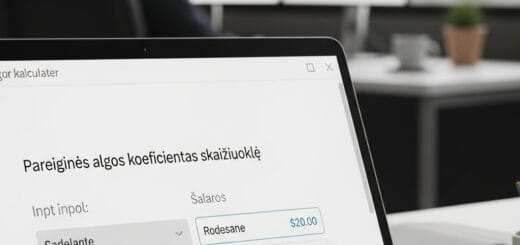 Pareiginės algos koeficientas ir jo skaičiuoklė: viskas, ką reikia žinoti apie jūsų atlyginimą