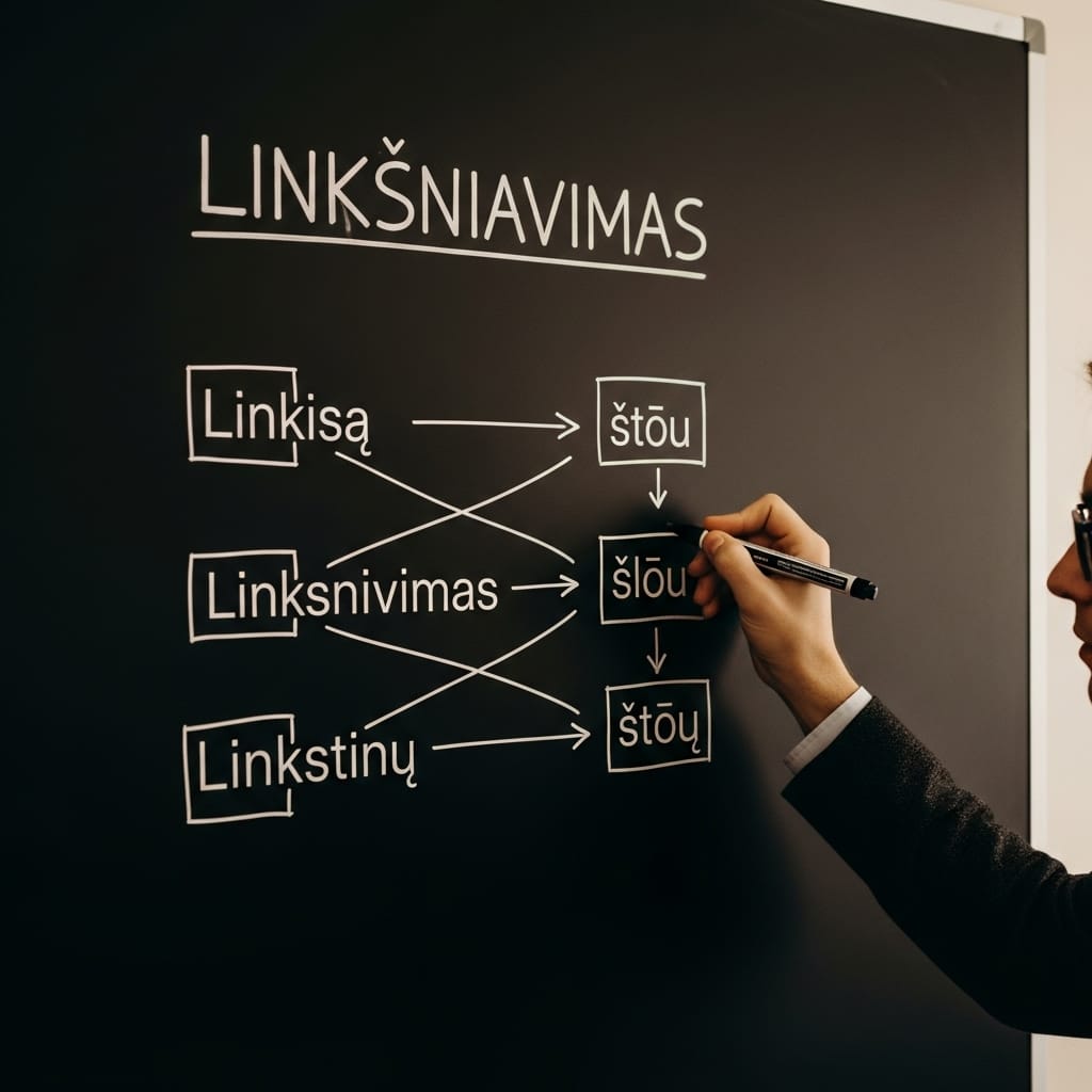 Linksniavimas lietuvių kalboje: išsamus gidas į žodžių kaitos meną Linksniavimas lietuvių kalboje: išsamus gidas į žodžių kaitos meną
