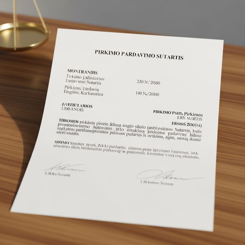 Pirkimo-Pardavimo Sutartis 2025: Viskas, Ką Būtina Žinoti Siekiant Saugumo Pirkimo-Pardavimo Sutartis 2025: Viskas, Ką Būtina Žinoti Siekiant Saugumo