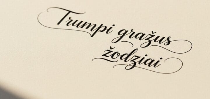 Trumpi Gražūs Žodžiai: Atraskite Lietuvių Kalbos Galią ir Šilumą
