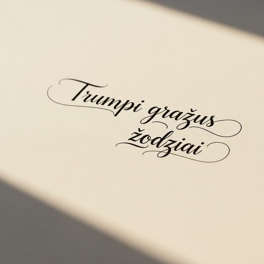 Trumpi Gražūs Žodžiai: Atraskite Lietuvių Kalbos Galią ir Šilumą Trumpi Gražūs Žodžiai: Atraskite Lietuvių Kalbos Galią ir Šilumą