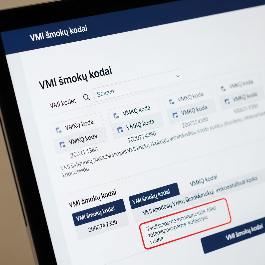 VMI Įmokų Kodai: Išsamus Gidas Kiekvienam Mokesčių Mokėtojui VMI Įmokų Kodai: Išsamus Gidas Kiekvienam Mokesčių Mokėtojui