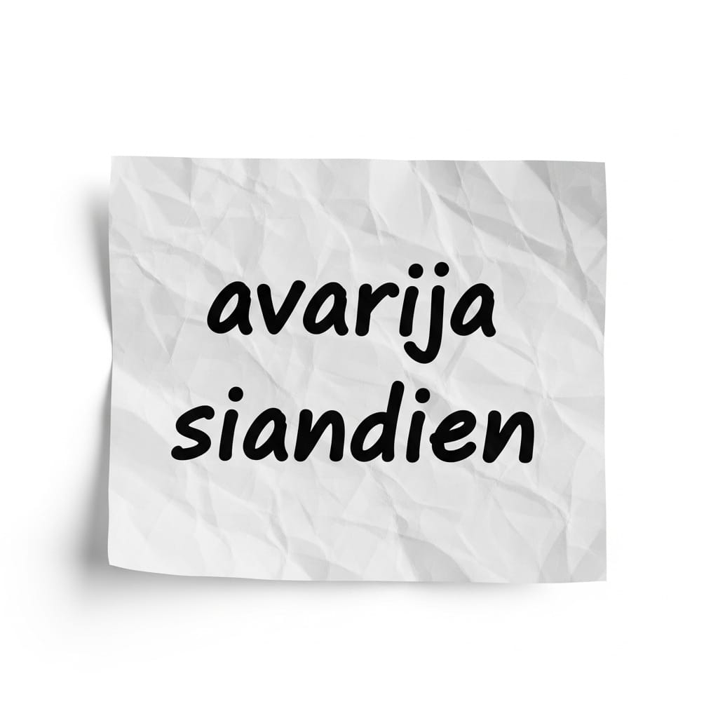Avarija Šiandien: Kaip Išvengti Pavojaus Kelyje ir Ką Daryti Įvykus Nelaimei Avarija Šiandien: Kaip Išvengti Pavojaus Kelyje ir Ką Daryti Įvykus Nelaimei