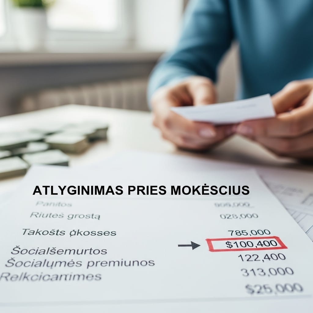 Atlyginimas „Ant Popieriaus“: Viskas, Ką Būtina Žinoti Apie Jūsų Atlyginimą Prieš Mokesčius Atlyginimas „Ant Popieriaus“: Viskas, Ką Būtina Žinoti Apie Jūsų Atlyginimą Prieš Mokesčius