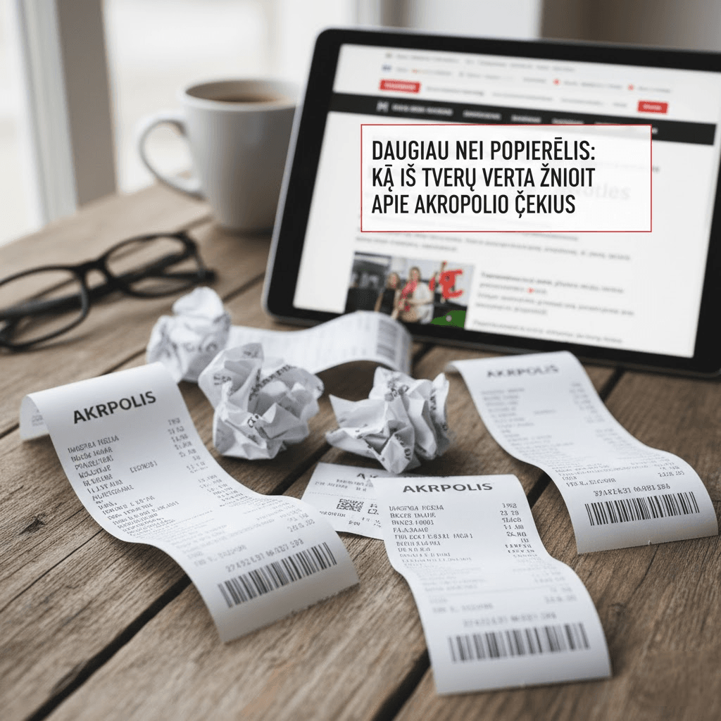 Daugiau Nei Popierėlis: Ką Iš Tverų Verta Žinoti Apie Akropolio Čekius? Daugiau Nei Popierėlis: Ką Iš Tverų Verta Žinoti Apie Akropolio Čekius?