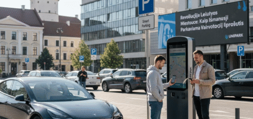 „Unipark“ Revoliucija Lietuvos Miestuose: Kaip Išmanusis Parkavimas Keičia Vairuotojų Įpročius