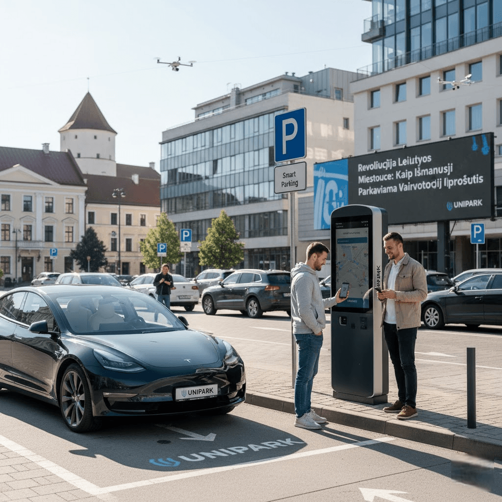 „Unipark“ Revoliucija Lietuvos Miestuose: Kaip Išmanusis Parkavimas Keičia Vairuotojų Įpročius