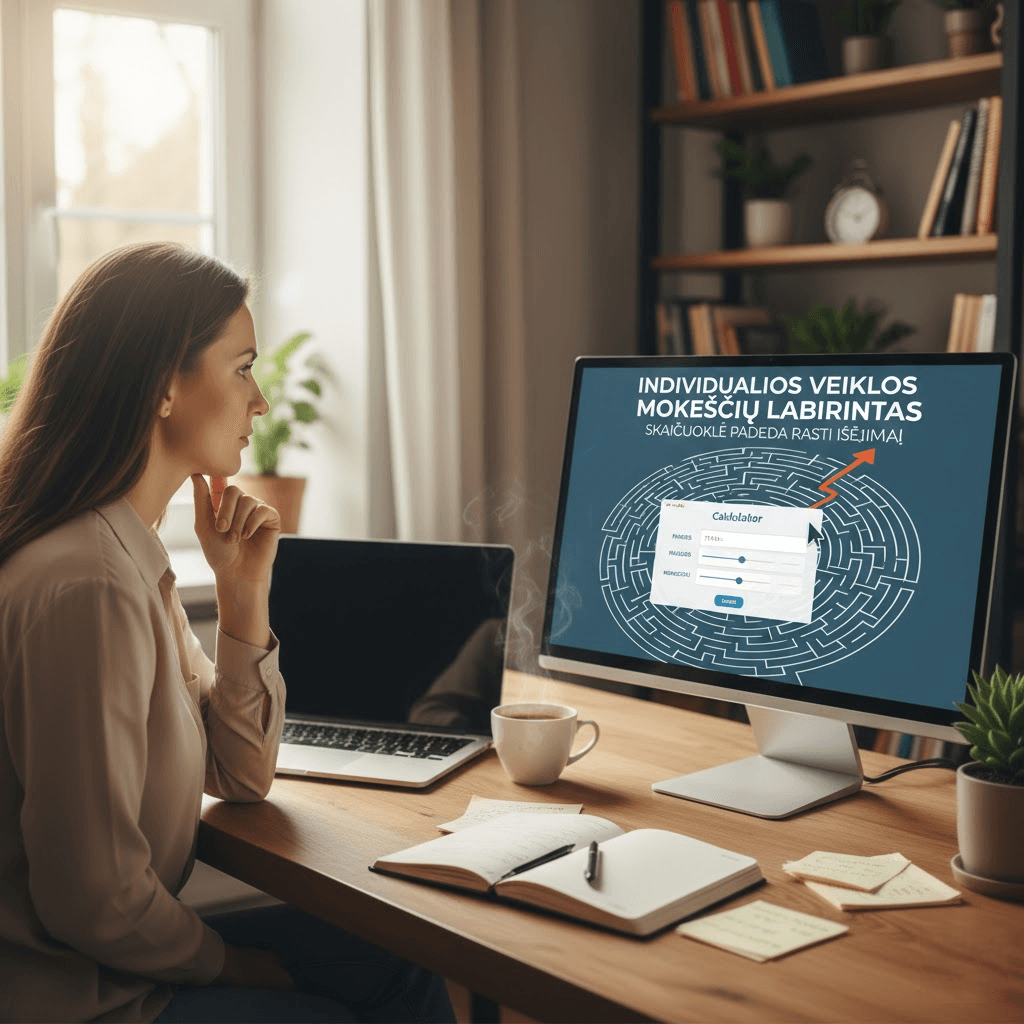 Individualios Veiklos Mokesčių Labirintas: Kaip Skaičiuoklė Padeda Rasti Išėjimą?
