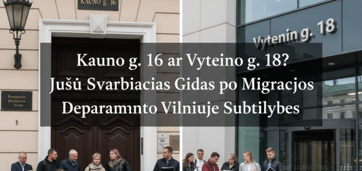 Kauno g. 16 ar Vytenio g. 18? Jūsų Svarbiausias Gidas po Migracijos Departamento Vilniuje Subtilybes
