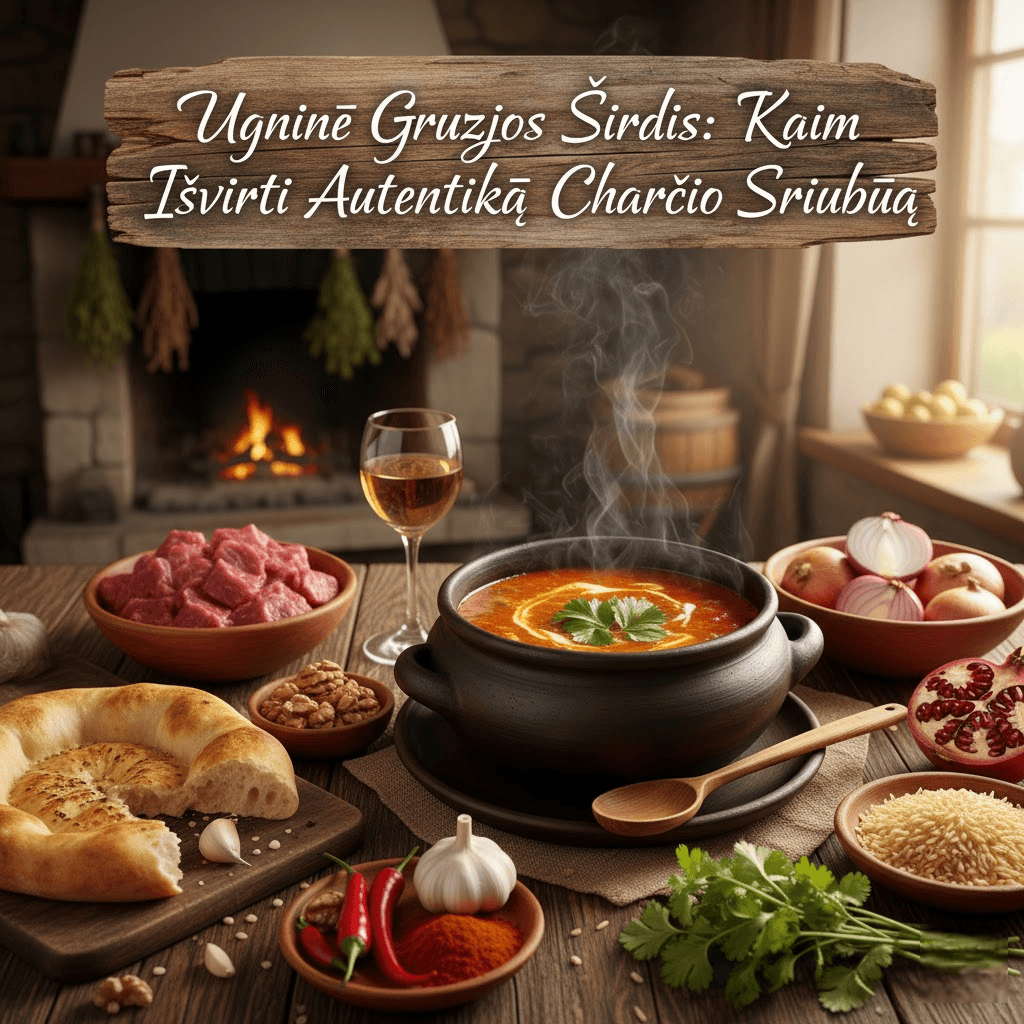 Ugninė Gruzijos Širdis: Kaip Išvirti Autentišką Charčio Sriubą