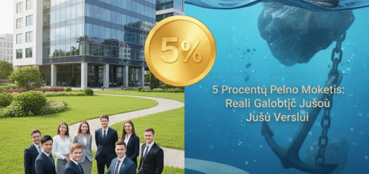 5 Procentų Pelno Mokestis: Reali Galimybė Jūsų Verslui ar Paslėpti Povandeniniai Akmenys?