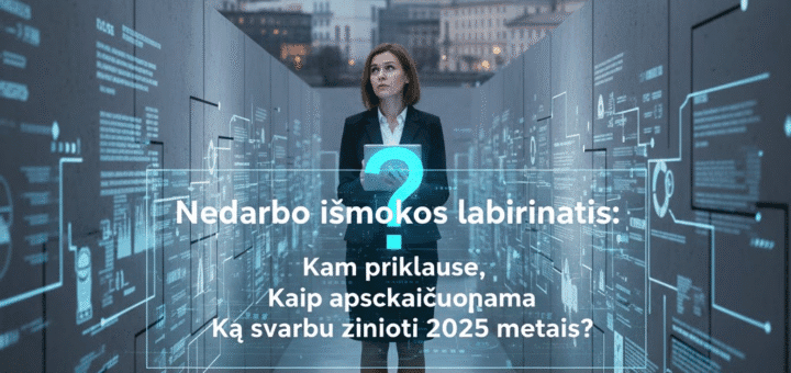 Nedarbo išmokos labirintai: Kam priklauso, kaip apskaičiuojama ir ką svarbu žinoti 2025 metais?