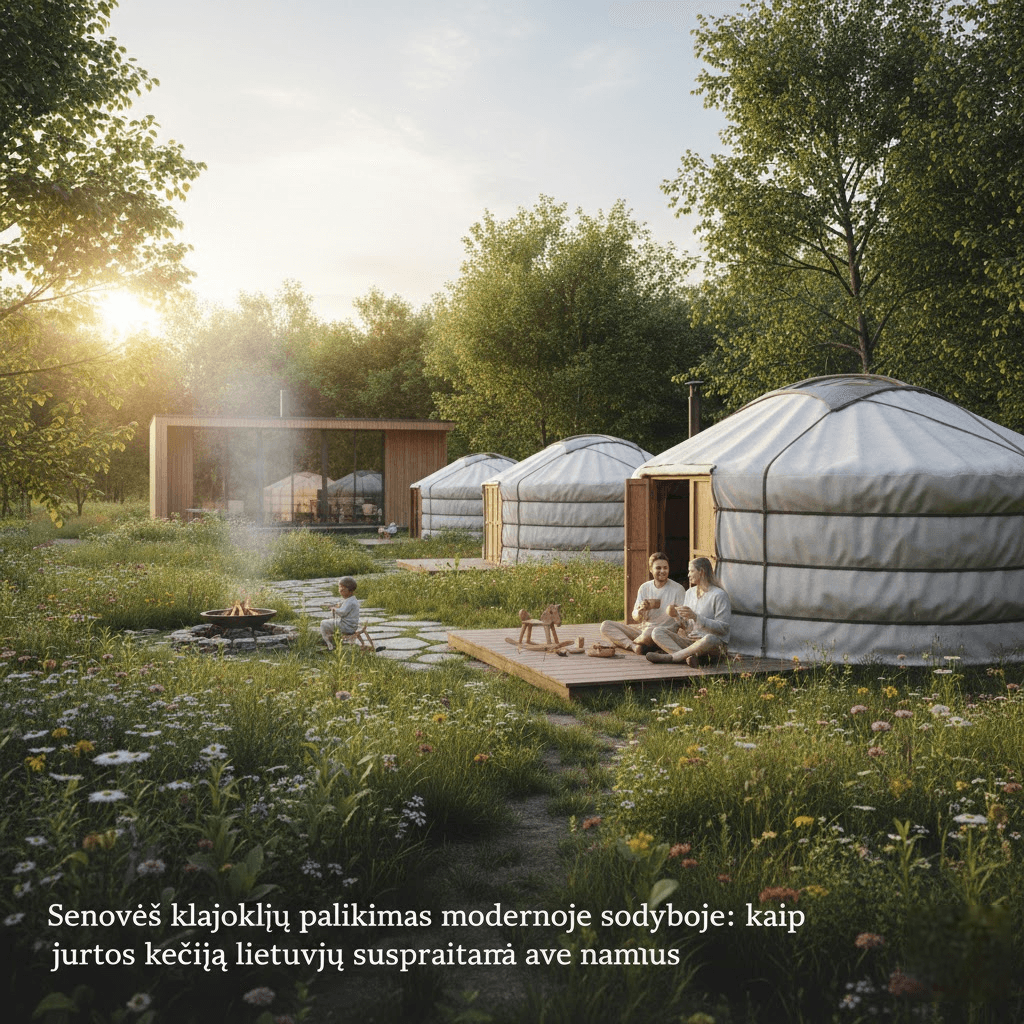 Senovės klajoklių palikimas modernioje sodyboje: kaip jurtos keičia lietuvių supratimą apie namus