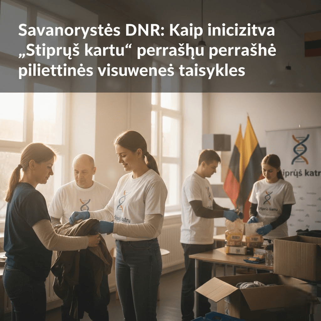 Savanorystės DNR: Kaip iniciatyva „Stiprūs kartu“ perrašė pilietinės visuomenės taisykles