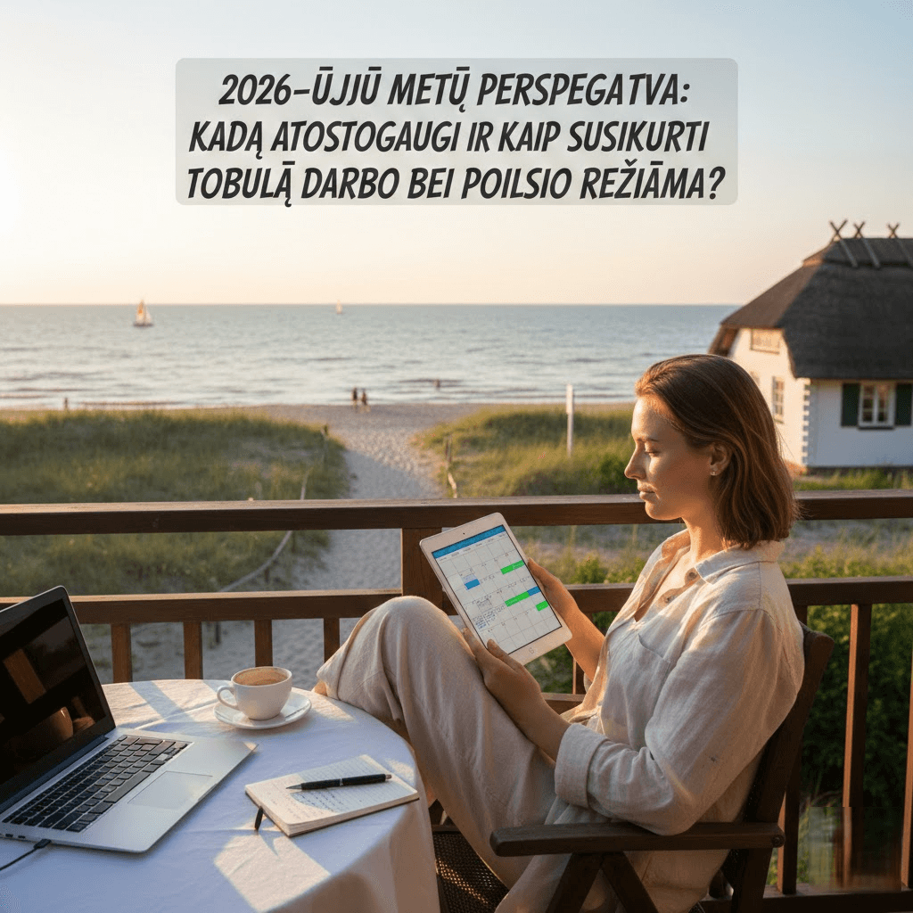 2026-ųjų metų perspektyva: Kada atostogauti ir kaip susikurti tobulą darbo bei poilsio režimą? 2026-ųjų metų perspektyva: Kada atostogauti ir kaip susikurti tobulą darbo bei poilsio režimą?