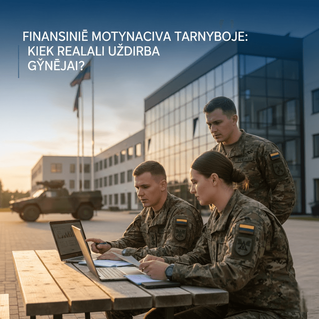 Finansinė motyvacija tarnyboje: kiek realiai uždirba Lietuvos gynėjai?