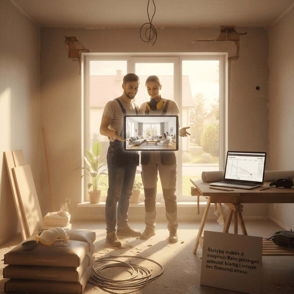 Statybų dulkės ir svajonių vizijos: Kaip protingai atnaujinti būstą Lietuvoje be finansinio streso