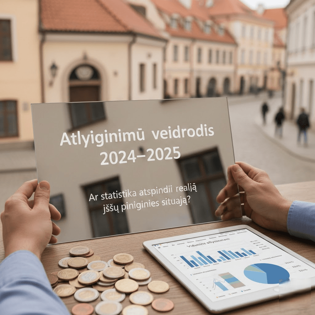 Atlyginimų veidrodis 2024–2025: Ar statistika atspindi realią jūsų piniginės situaciją?