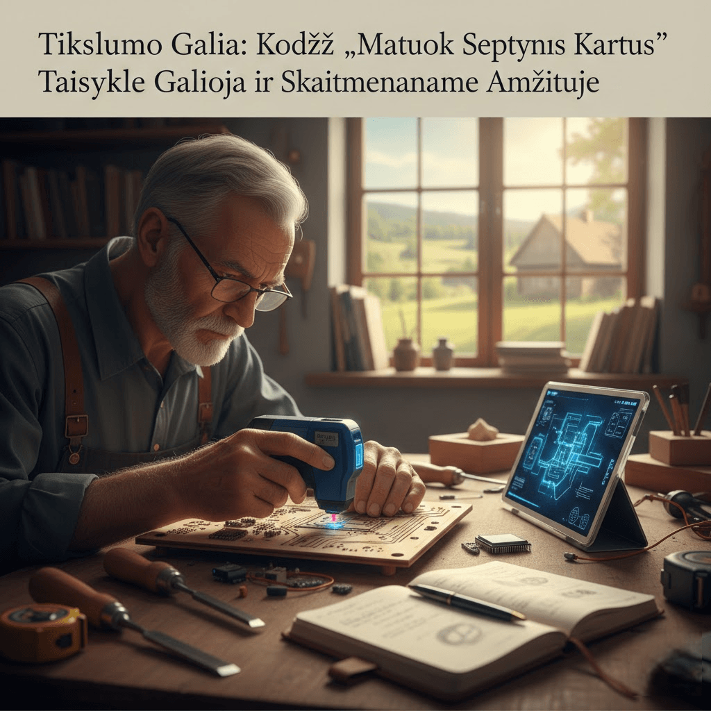 Tikslumo Galia: Kodėl „Matuok Septynis Kartus“ Taisyklė Galioja ir Skaitmeniniame Amžiuje