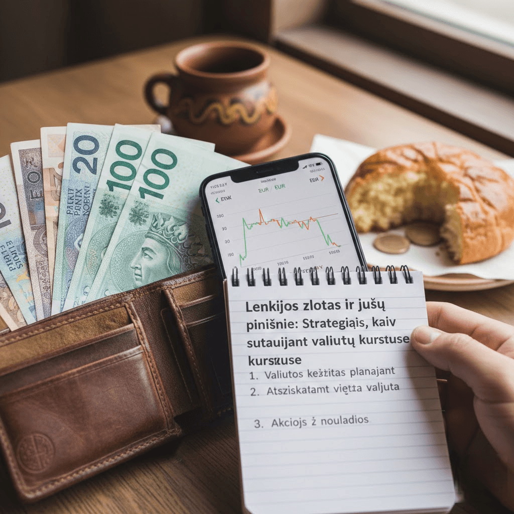 Lenkijos zlotas ir jūsų piniginė: Strategijos, kaip sutaupyti laviruojant valiutų kursuose