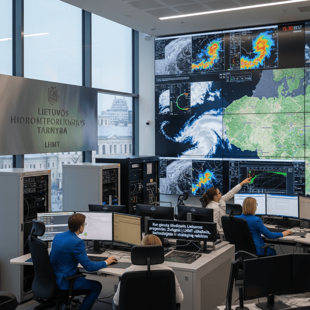 Kur gimsta tiksliosios Lietuvos orų prognozės: Žvilgsnis į LHMT užkulisius, technologijas ir strateginę reikšmę Kur gimsta tiksliosios Lietuvos orų prognozės: Žvilgsnis į LHMT užkulisius, technologijas ir strateginę reikšmę