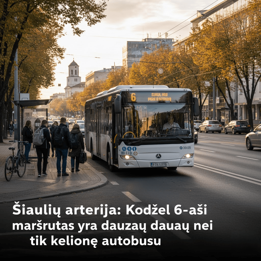 Šiaulių arterija: Kodėl 6-asis maršrutas yra daugiau nei tik kelionė autobusu