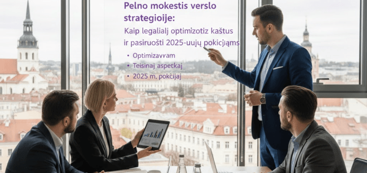 Pelno mokestis verslo strategijoje: Kaip legaliai optimizuoti kaštus ir pasiruošti 2025-ųjų pokyčiams