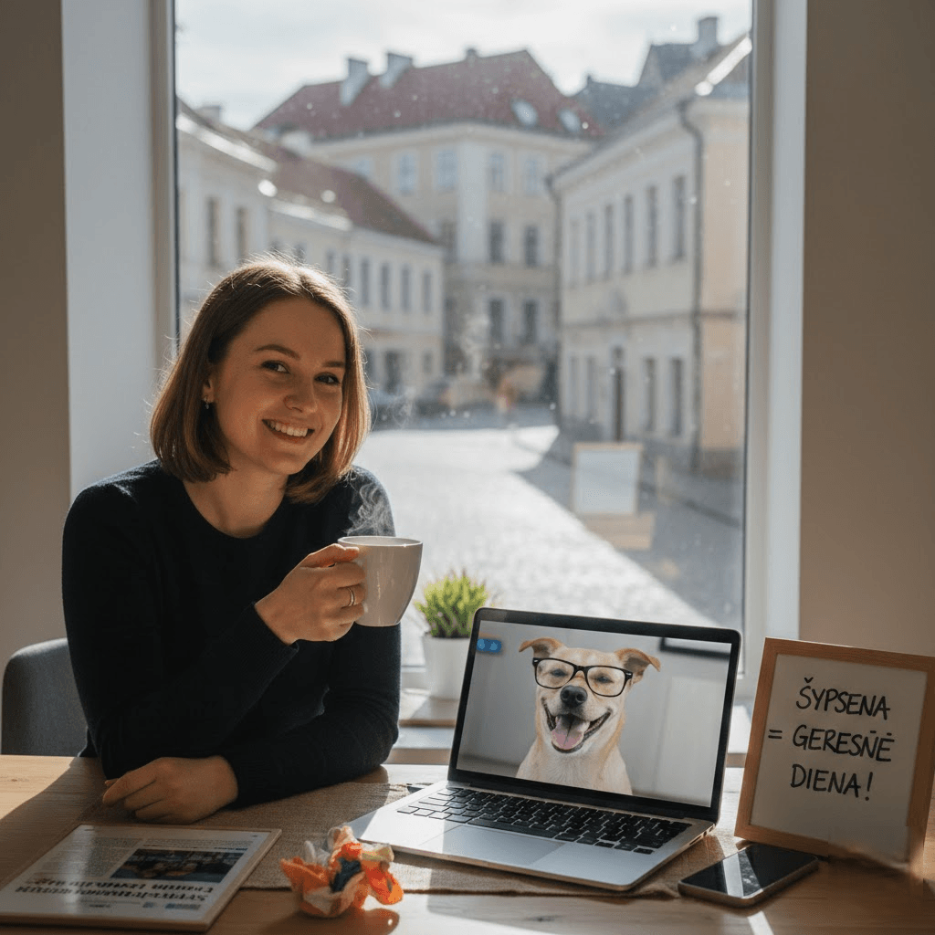 Juoko terapija kasdienybei: Kodėl trumpa humoro dozė ryte gali pakeisti jūsų gyvenimo kokybę?