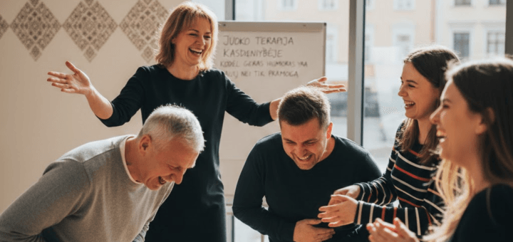 Juoko terapija kasdienybėje: kodėl geras humoras yra daugiau nei tik pramoga