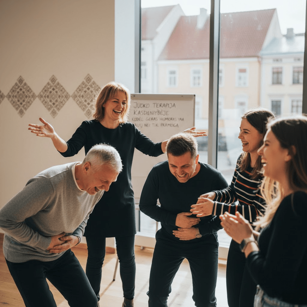 Juoko terapija kasdienybėje: kodėl geras humoras yra daugiau nei tik pramoga