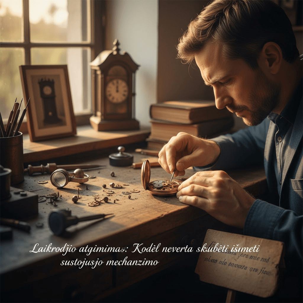 Laikrodžio atgimimas: Kodėl neverta skubėti išmesti sustojusio mechanizmo Laikrodžio atgimimas: Kodėl neverta skubėti išmesti sustojusio mechanizmo