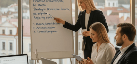 Finansinė atskaitomybė be streso: Strategija sklandžiam duomenų pateikimui Registrų centrui