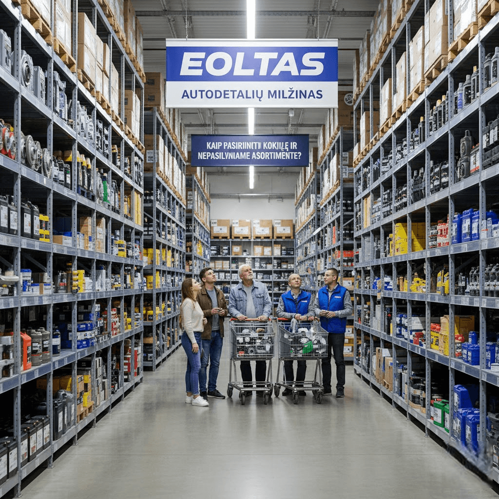 Autodetalių milžinas „Eoltas“: Kaip pasirinkti kokybę ir nepasiklysti milijoniniame asortimente?