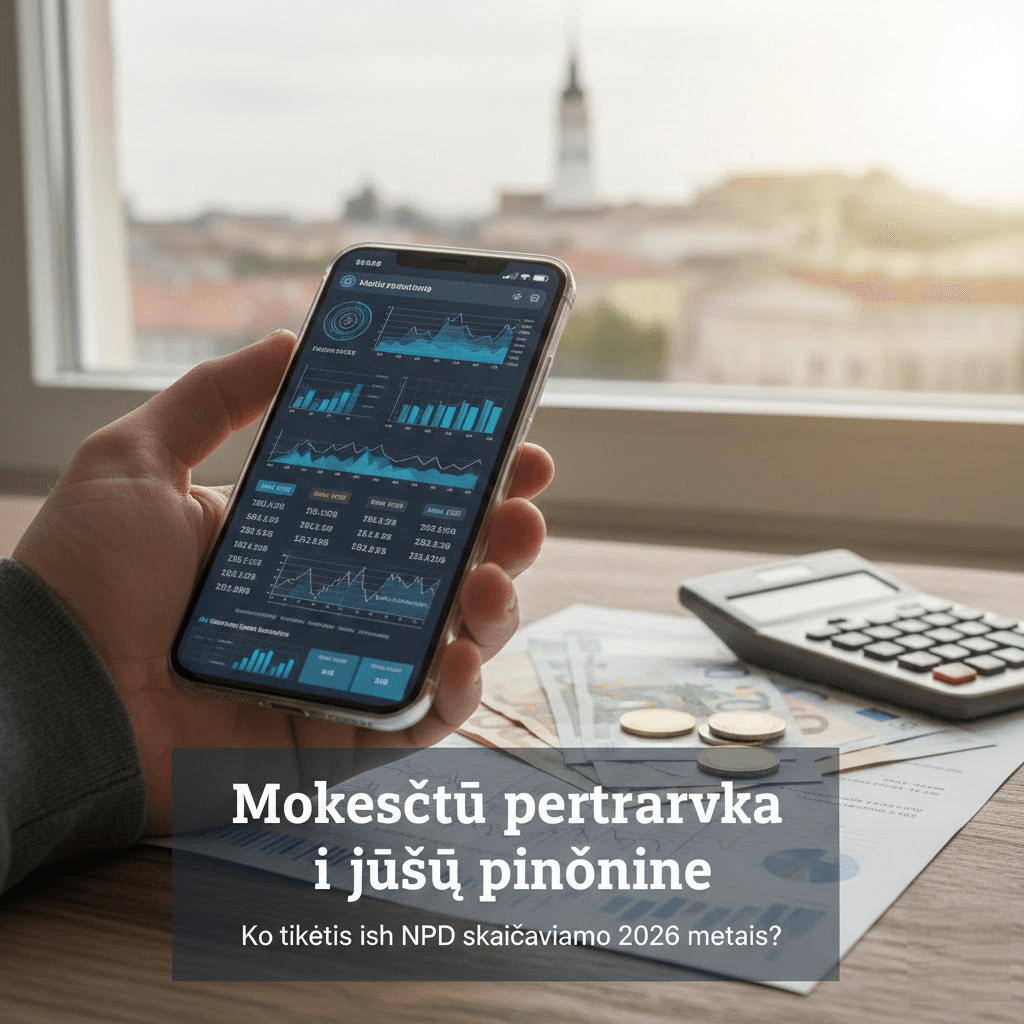 Mokesčių pertvarka ir jūsų piniginė: Ko tikėtis iš NPD skaičiavimo 2026 metais?