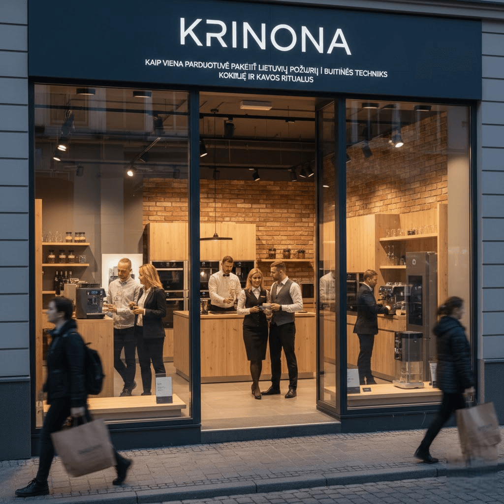 Krinona: Kaip viena parduotuvė pakeitė lietuvių požiūrį į buitinės technikos kokybę ir kavos ritualus