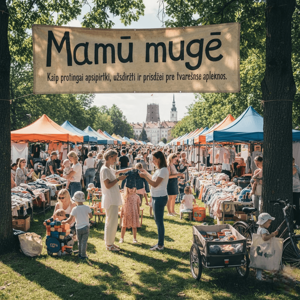 „Mamų mugė“ be paslapčių: Kaip protingai apsipirkti, užsidirbti ir prisidėti prie tvaresnės aplinkos