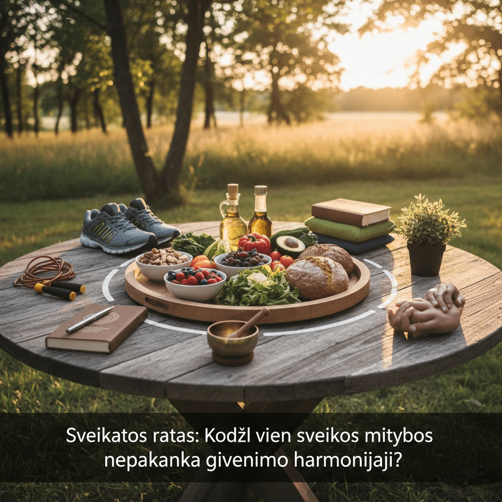 Sveikatos ratas: Kodėl vien sveikos mitybos nepakanka gyvenimo harmonijai?