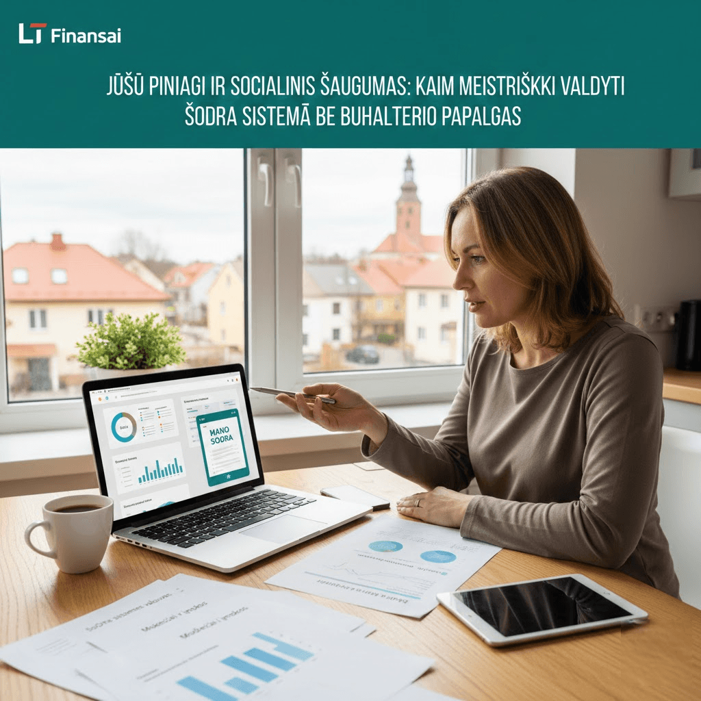 Jūsų pinigai ir socialinis saugumas: kaip meistriškai valdyti SoDra sistemą be buhalterio pagalbos