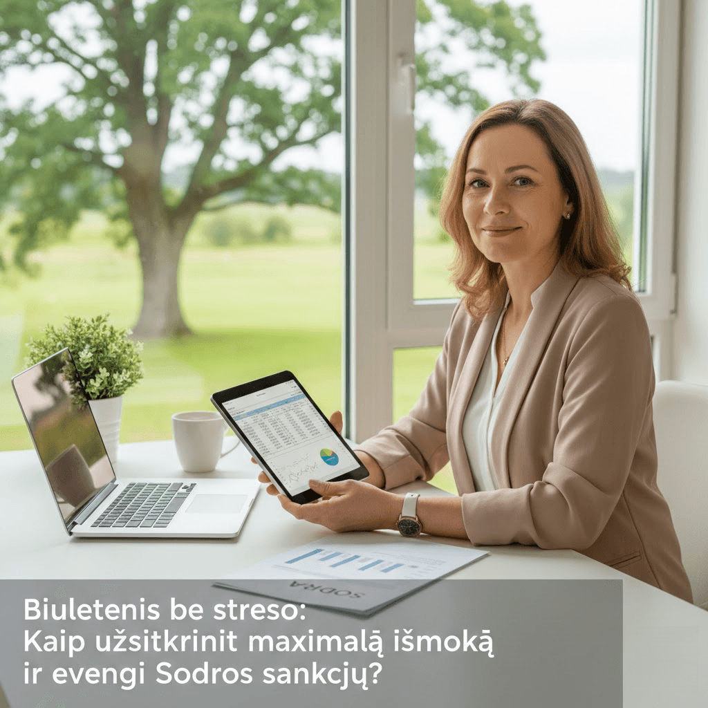 Biuletenis be streso: Kaip užsitikrinti maksimalią išmoką ir išvengti Sodros sankcijų? Biuletenis be streso: Kaip užsitikrinti maksimalią išmoką ir išvengti Sodros sankcijų?