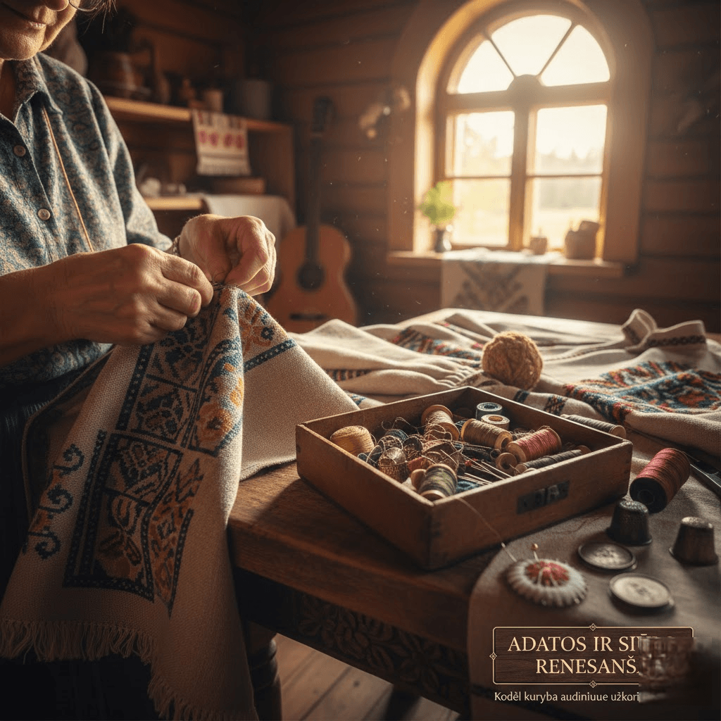 Adatos ir siūlo renesansas: kodėl kūryba audiniuose užkariauja širdis Adatos ir siūlo renesansas: kodėl kūryba audiniuose užkariauja širdis