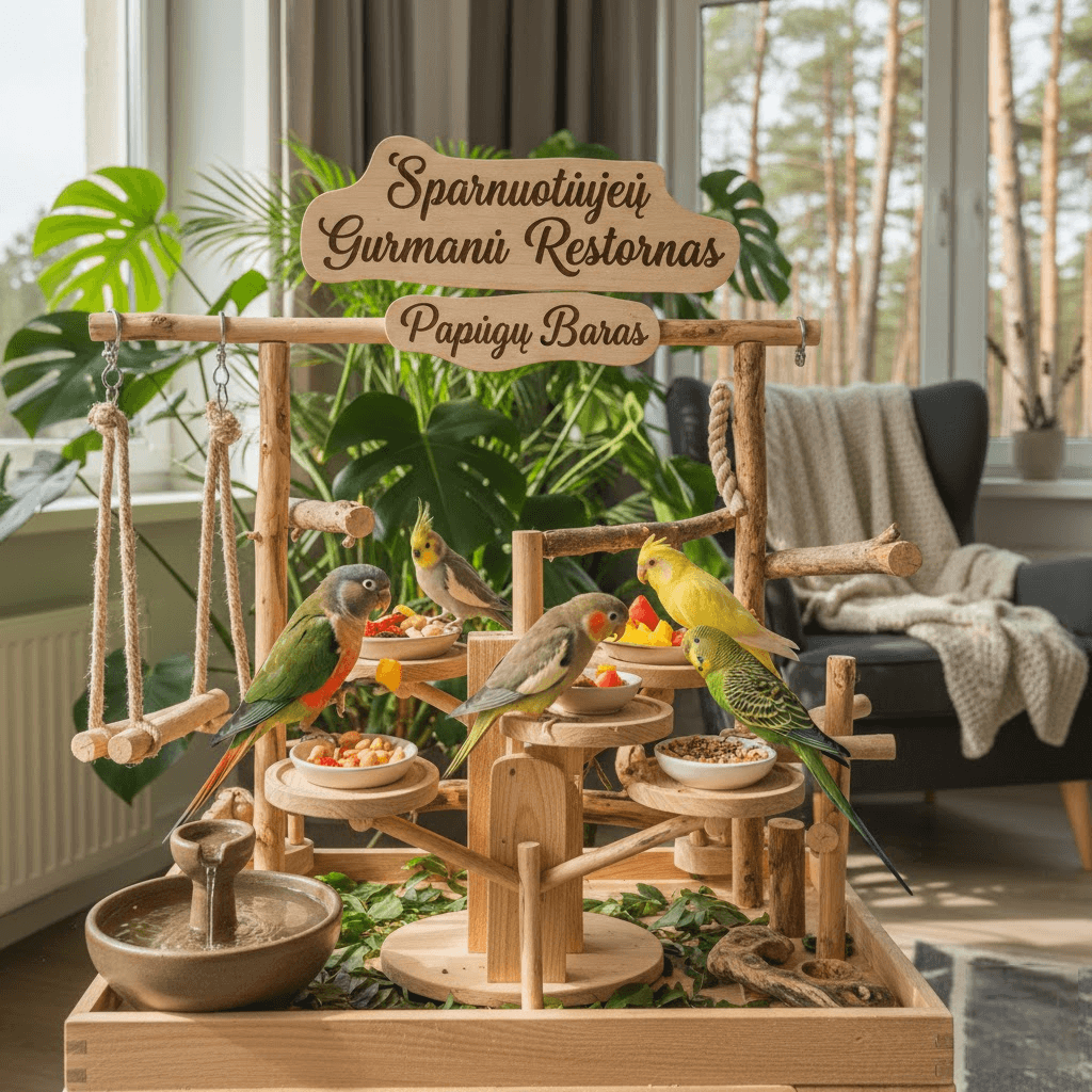 Sparnuotųjų Gurmanų Restoranas: Kaip Įrengti „Papūgų Barą“ Savo Namuose ir Pakeisti Augintinio Gyvenimą