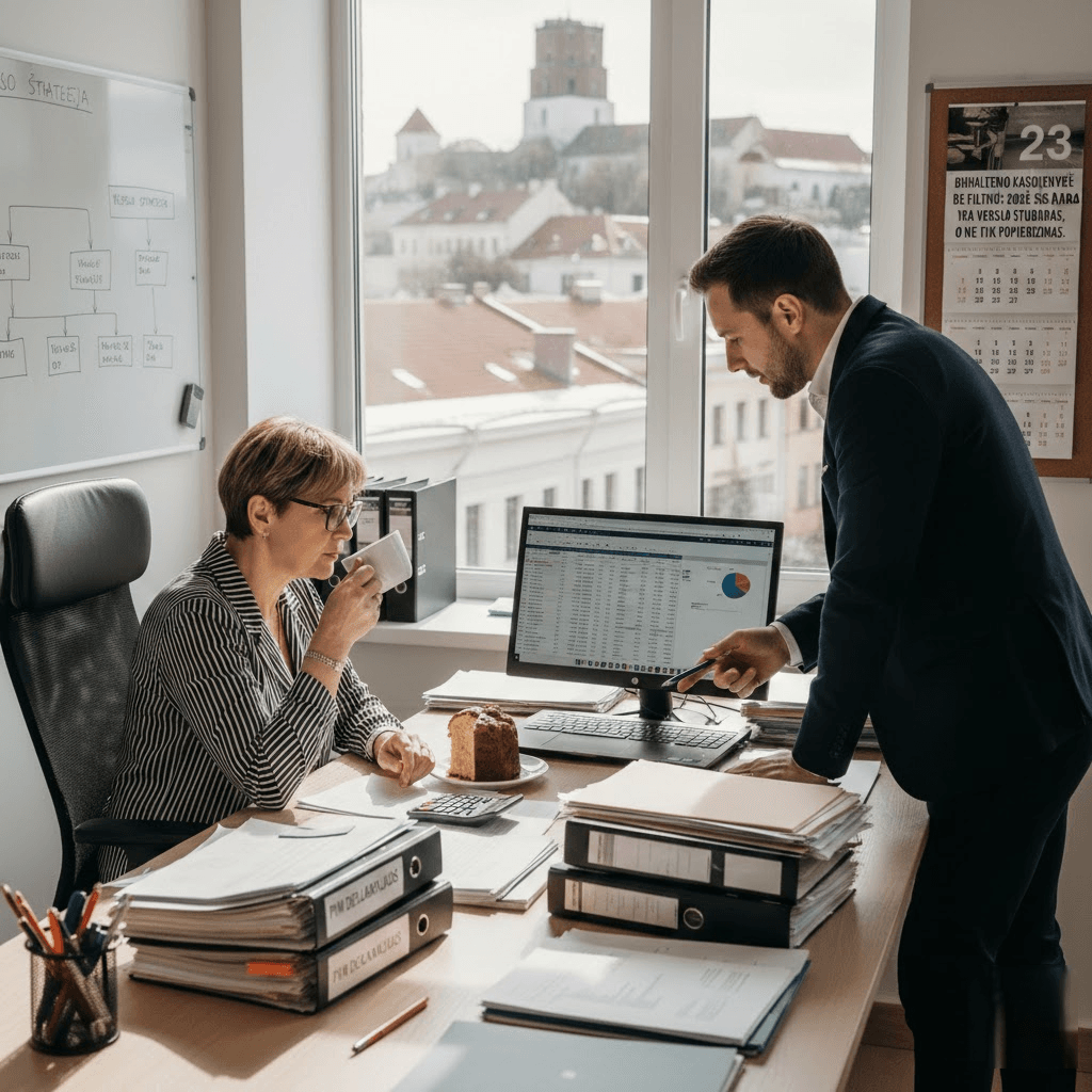 Buhalterio kasdienybė be filtrų: Kodėl šis darbas yra verslo stuburas, o ne tik popierizmas