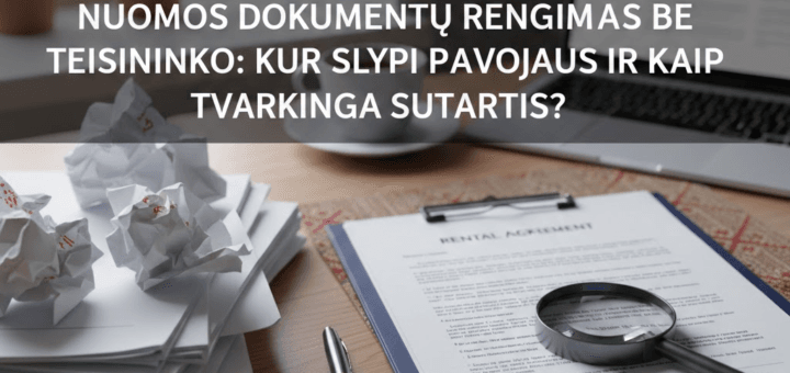 Nuomos dokumentų rengimas be teisininko: kur slypi pavojai ir kaip atrodo tvarkinga sutartis?